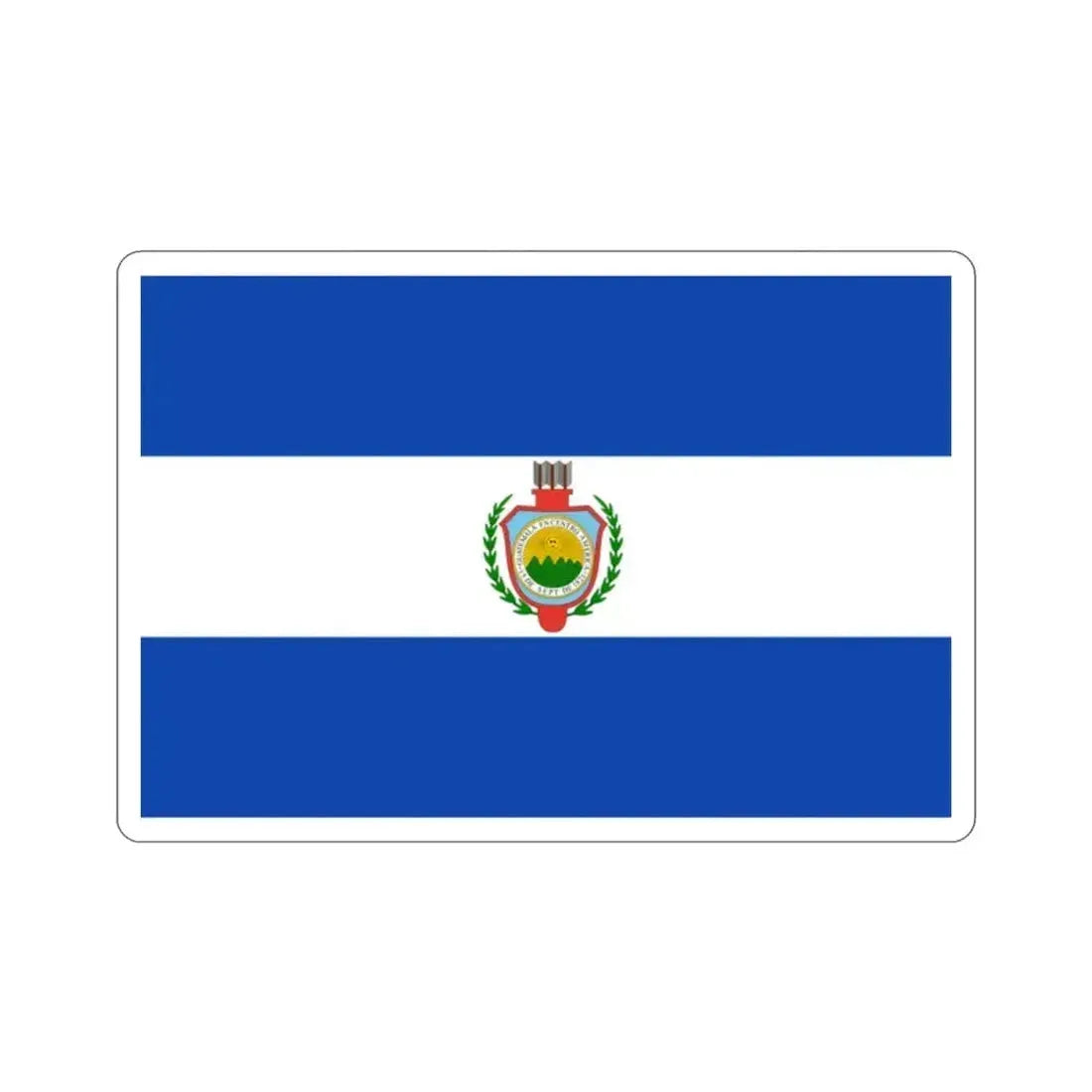 Flag of Guatemala (1843-1851) STICKER Vinyl Die-Cut Decal 2 Inch - The Sticker Space