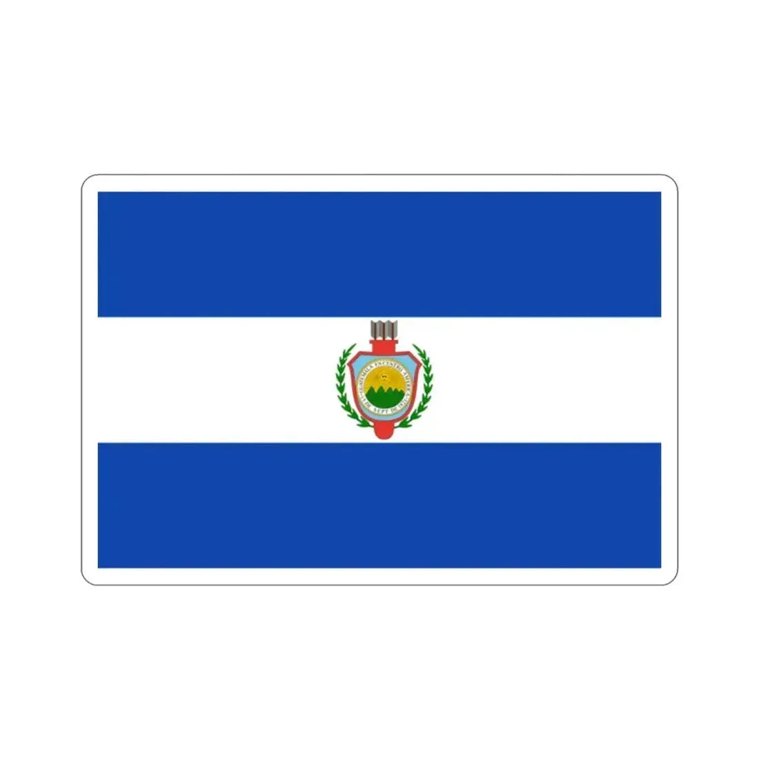 Flag of Guatemala (1843-1851) STICKER Vinyl Die-Cut Decal 2 Inch - The Sticker Space