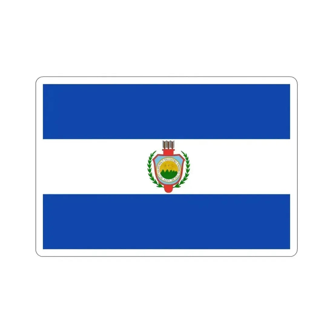 Flag of Guatemala (1843-1851) STICKER Vinyl Die-Cut Decal 3 Inch - The Sticker Space