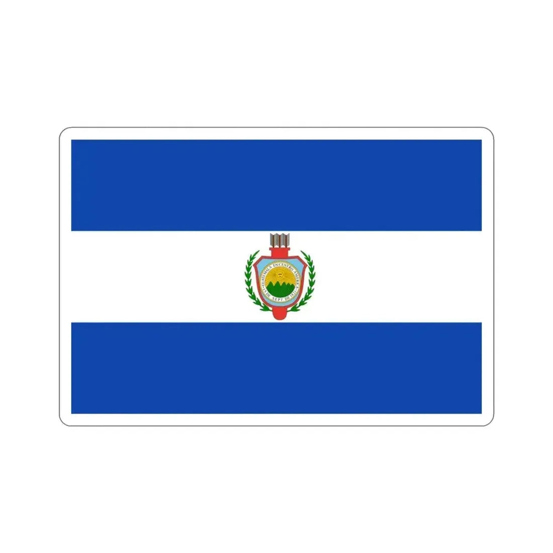 Flag of Guatemala (1843-1851) STICKER Vinyl Die-Cut Decal 3 Inch - The Sticker Space