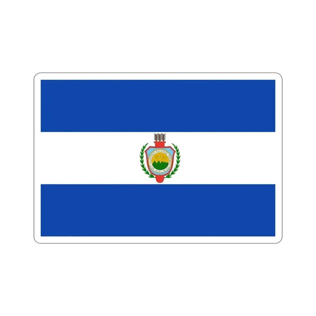 Flag of Guatemala (1843-1851) STICKER Vinyl Die-Cut Decal 4 Inch - The Sticker Space