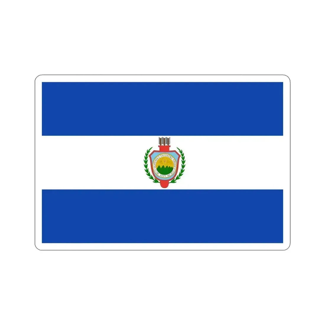 Flag of Guatemala (1843-1851) STICKER Vinyl Die-Cut Decal 5 Inch - The Sticker Space