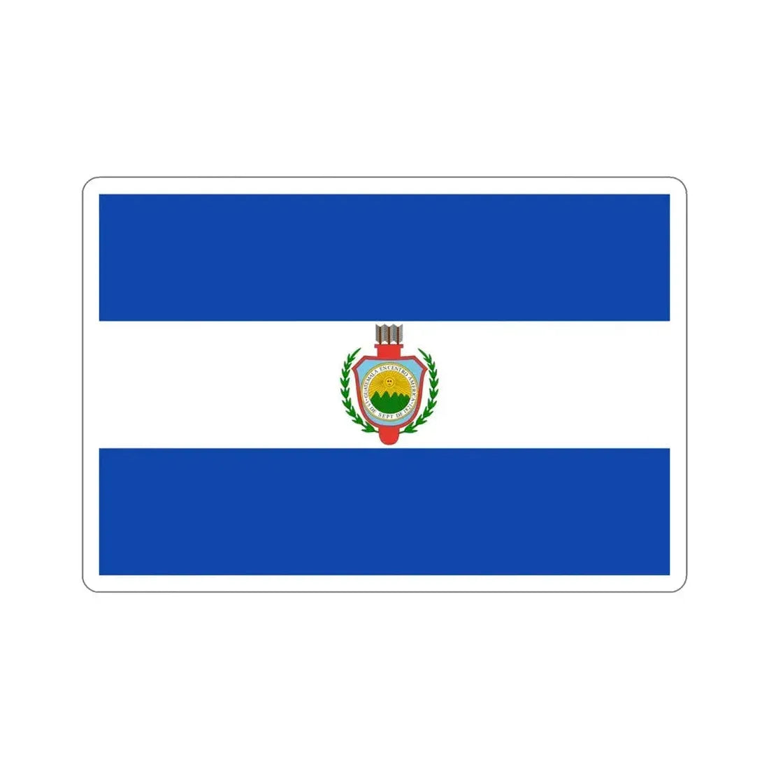 Flag of Guatemala (1843-1851) STICKER Vinyl Die-Cut Decal 5 Inch - The Sticker Space