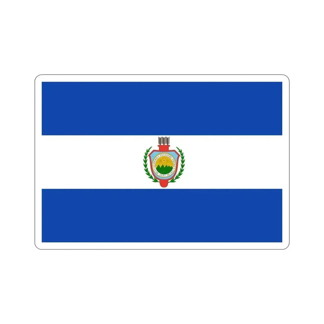 Flag of Guatemala (1843-1851) STICKER Vinyl Die-Cut Decal 6 Inch - The Sticker Space