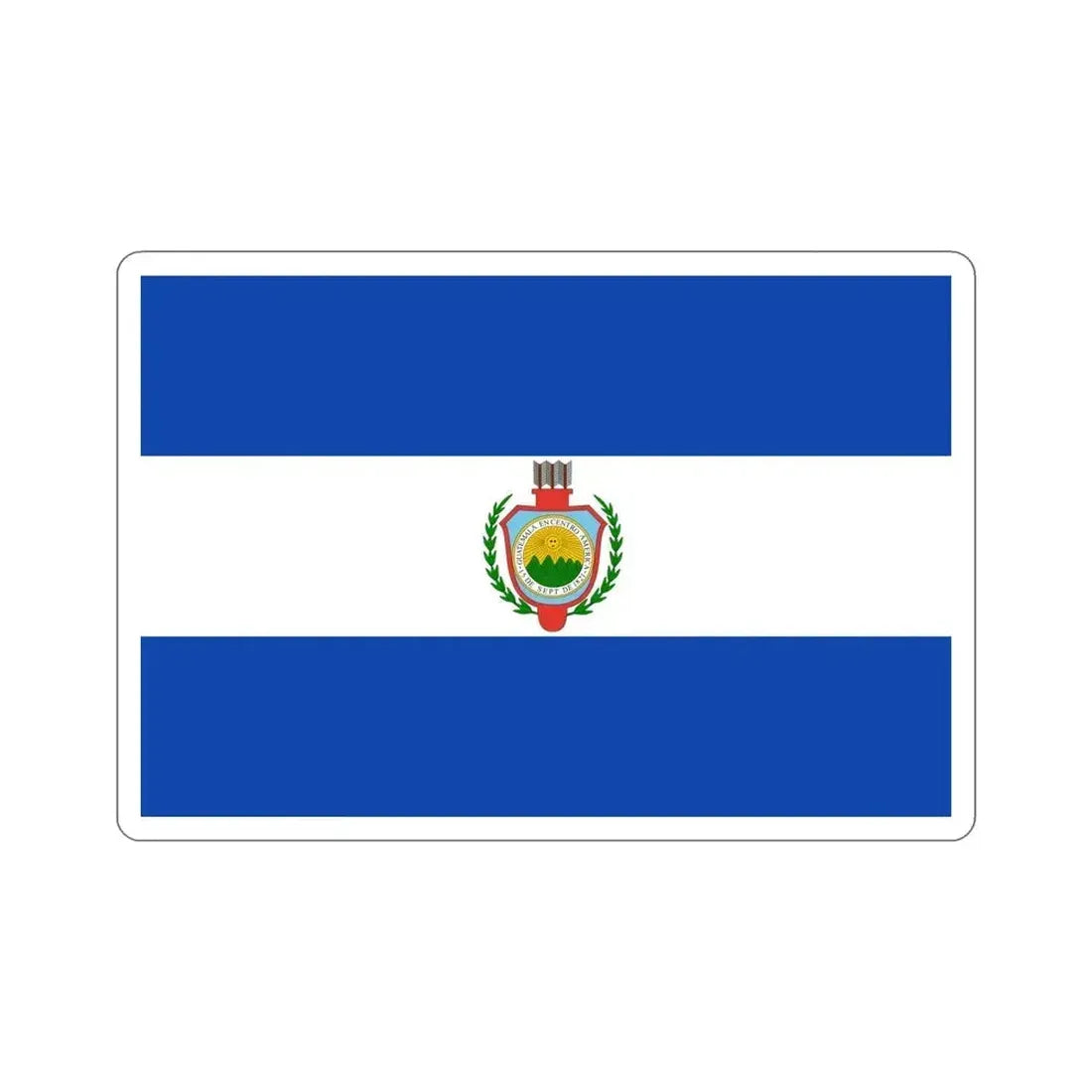 Flag of Guatemala (1843-1851) STICKER Vinyl Die-Cut Decal 6 Inch - The Sticker Space