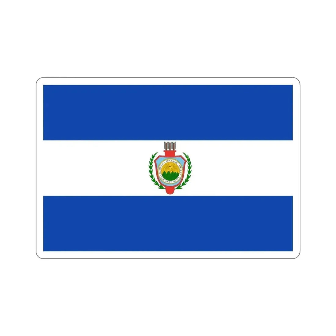 Flag of Guatemala (1843-1851) STICKER Vinyl Die-Cut Decal - The Sticker Space