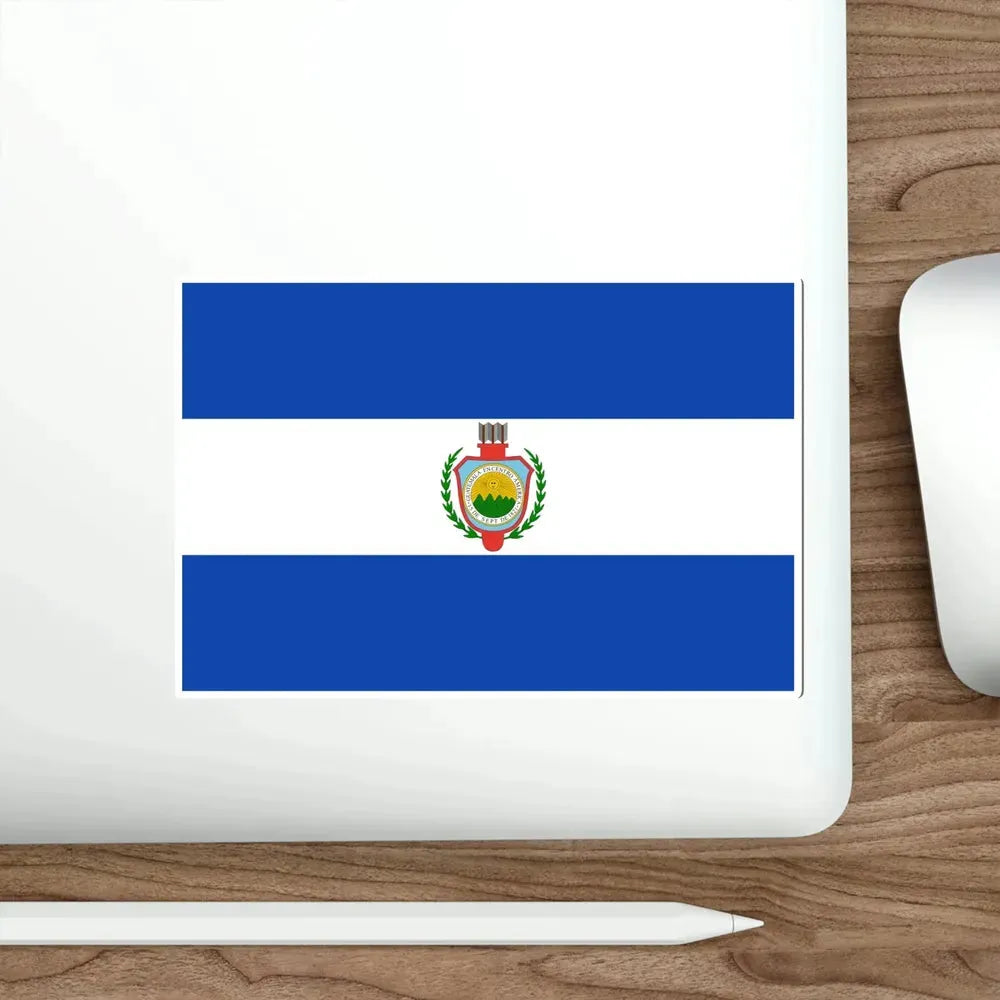 Flag of Guatemala (1843-1851) STICKER Vinyl Die-Cut Decal - The Sticker Space