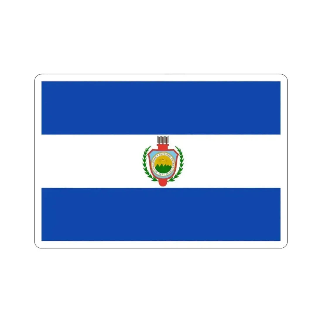 Flag of Guatemala (1843-1851) STICKER Vinyl Die-Cut Decal - The Sticker Space