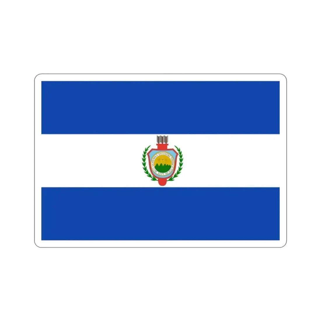 Flag of Guatemala (1843-1851) STICKER Vinyl Die-Cut Decal - The Sticker Space