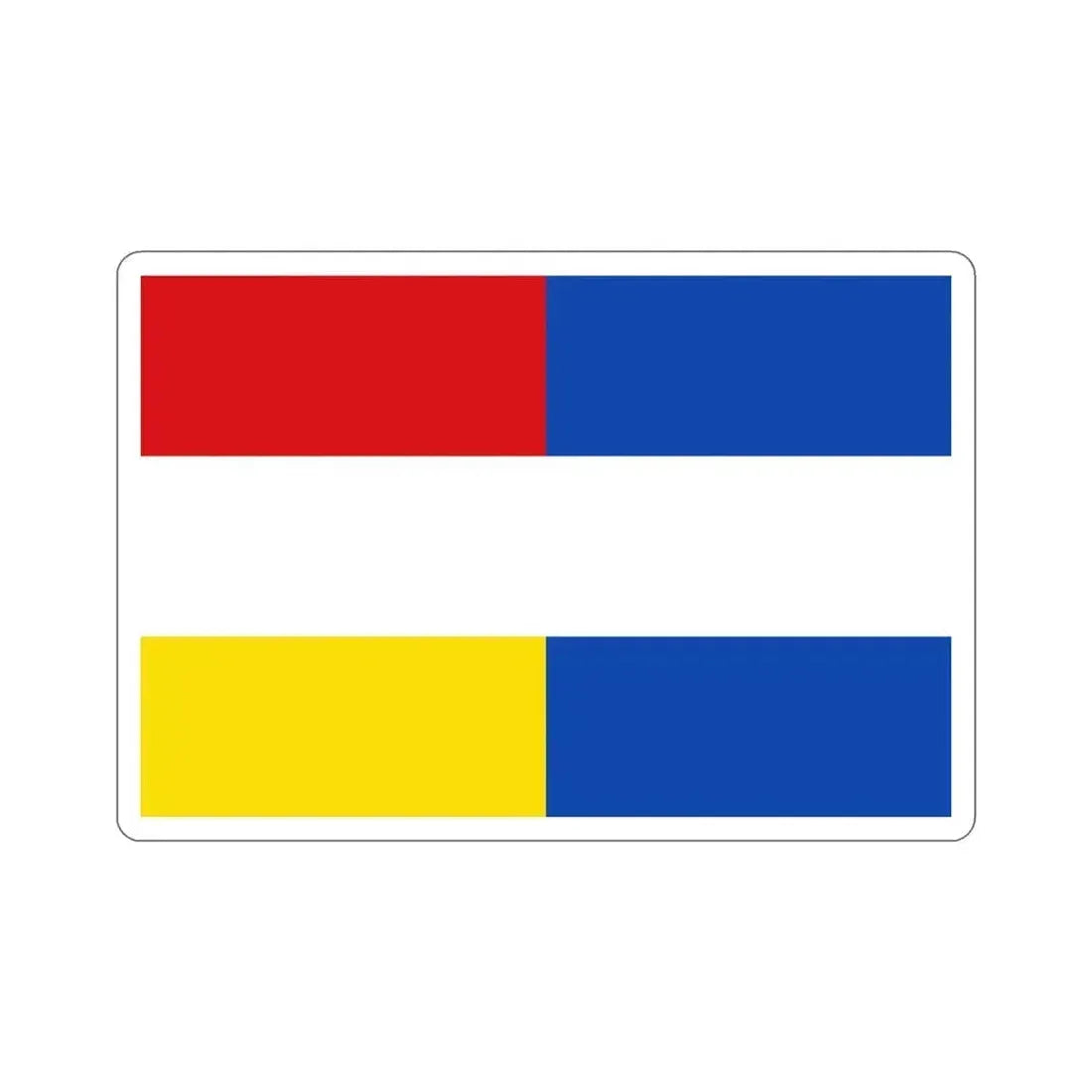 Flag of Guatemala (1851-1858) STICKER Vinyl Die-Cut Decal 4 Inch - The Sticker Space