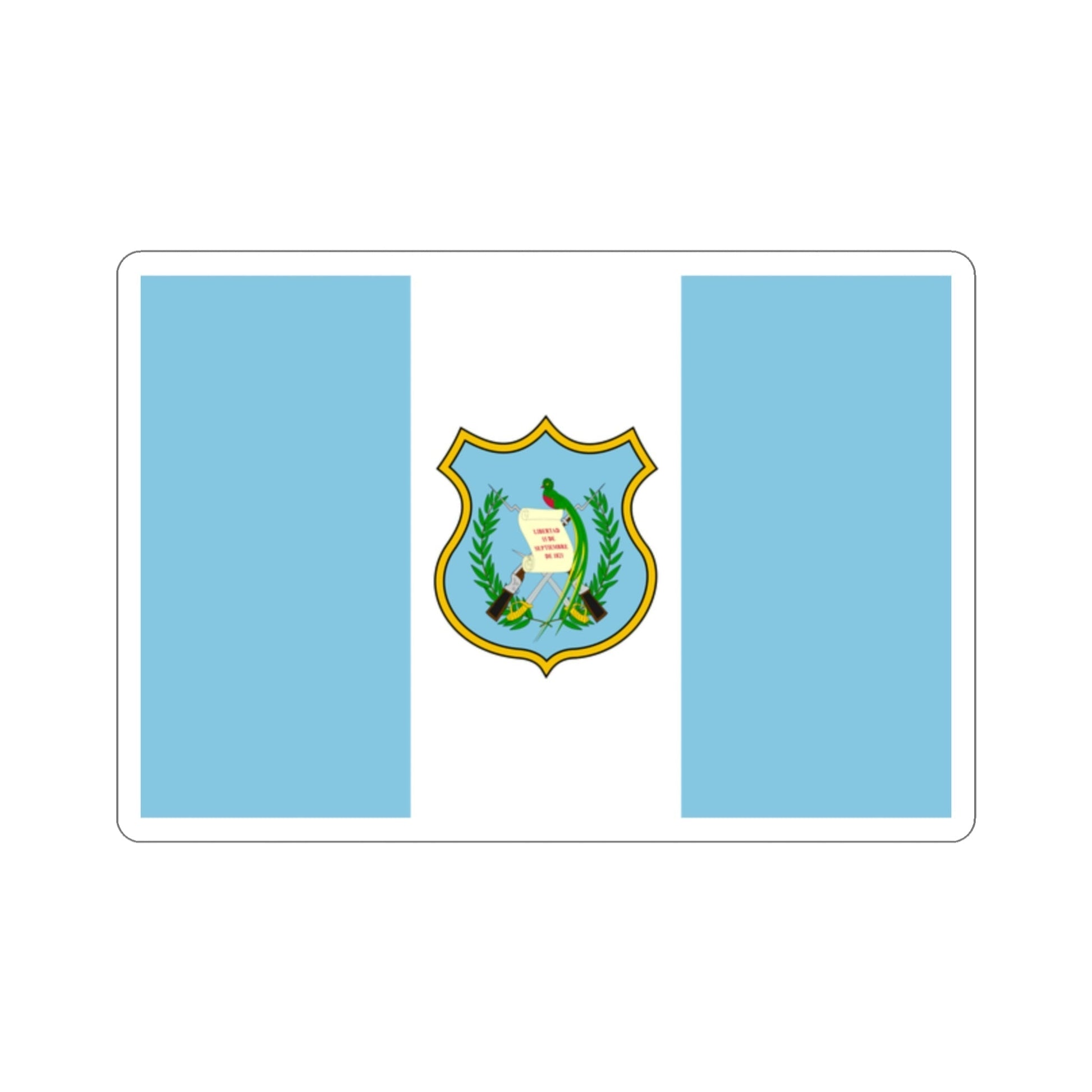 Flag of Guatemala (1924) STICKER Vinyl Die-Cut Decal-2 Inch-The Sticker Space