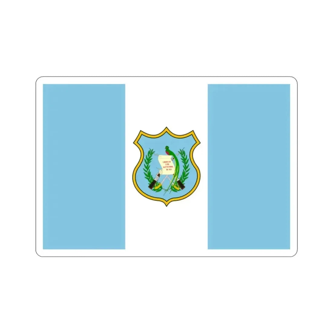 Flag of Guatemala (1924) STICKER Vinyl Die-Cut Decal 2 Inch - The Sticker Space