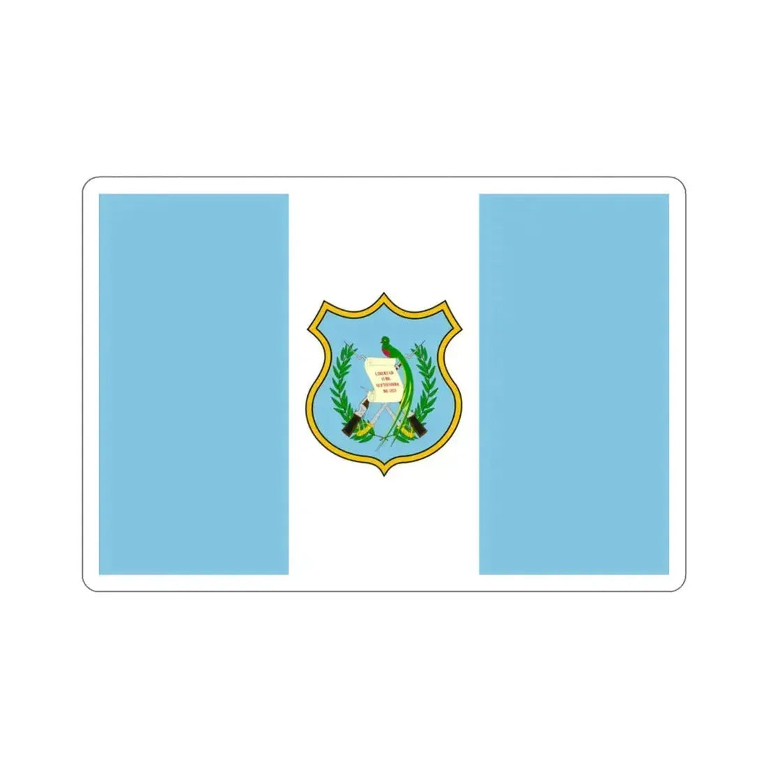 Flag of Guatemala (1924) STICKER Vinyl Die-Cut Decal 3 Inch - The Sticker Space