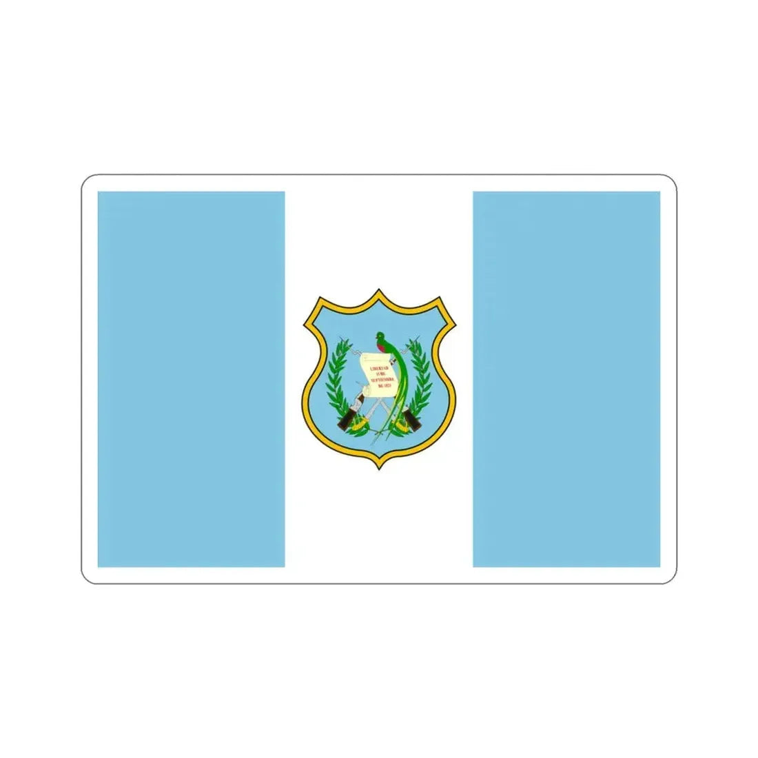 Flag of Guatemala (1924) STICKER Vinyl Die-Cut Decal 3 Inch - The Sticker Space