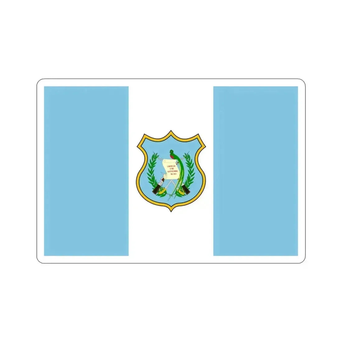 Flag of Guatemala (1924) STICKER Vinyl Die-Cut Decal 4 Inch - The Sticker Space