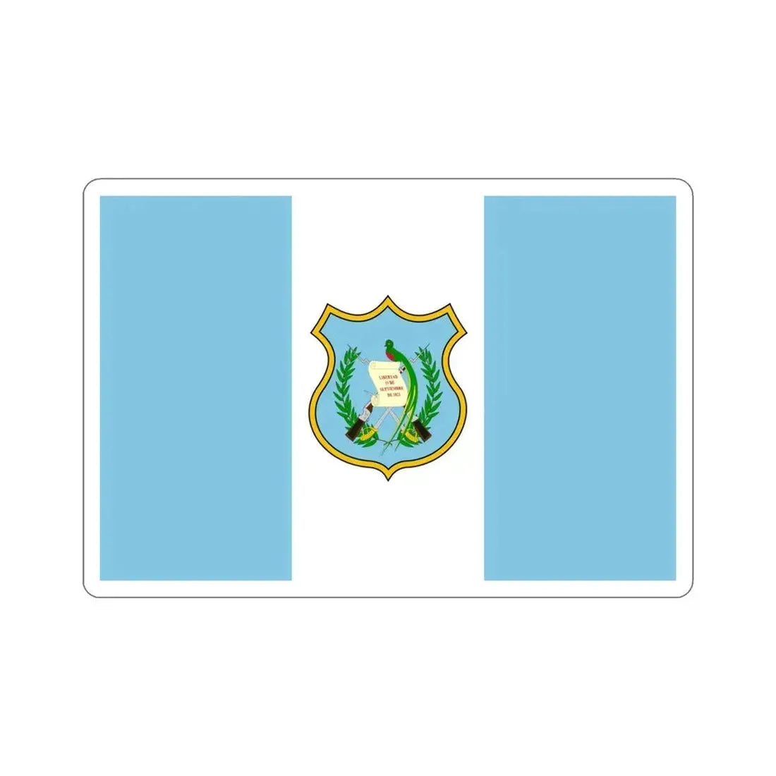 Flag of Guatemala (1924) STICKER Vinyl Die-Cut Decal 4 Inch - The Sticker Space
