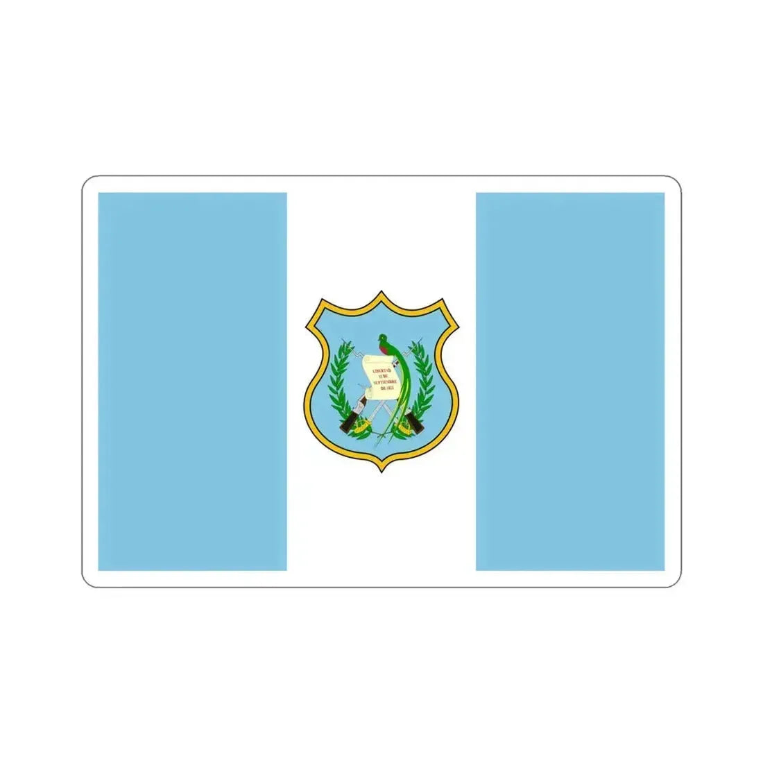Flag of Guatemala (1924) STICKER Vinyl Die-Cut Decal 5 Inch - The Sticker Space