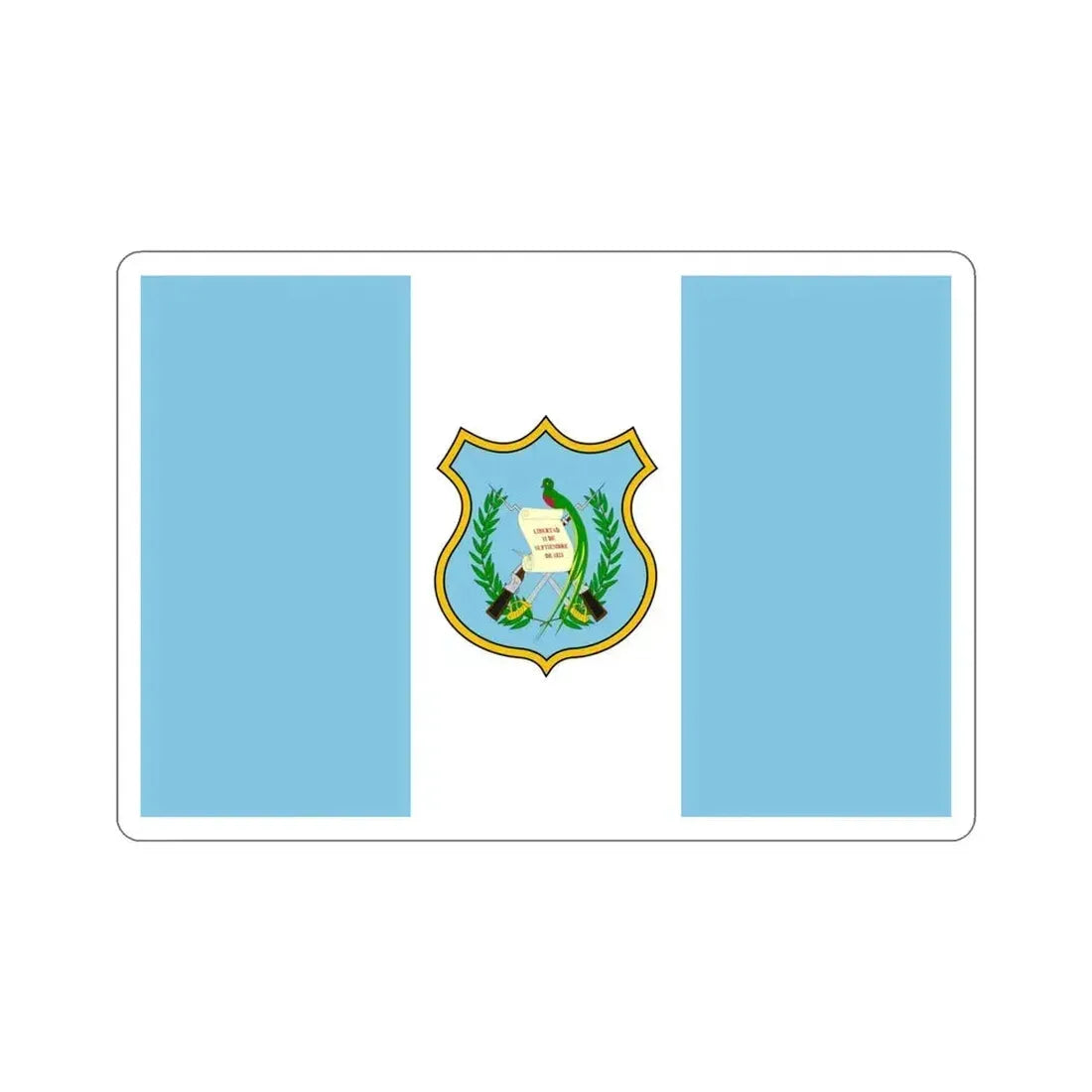 Flag of Guatemala (1924) STICKER Vinyl Die-Cut Decal 5 Inch - The Sticker Space