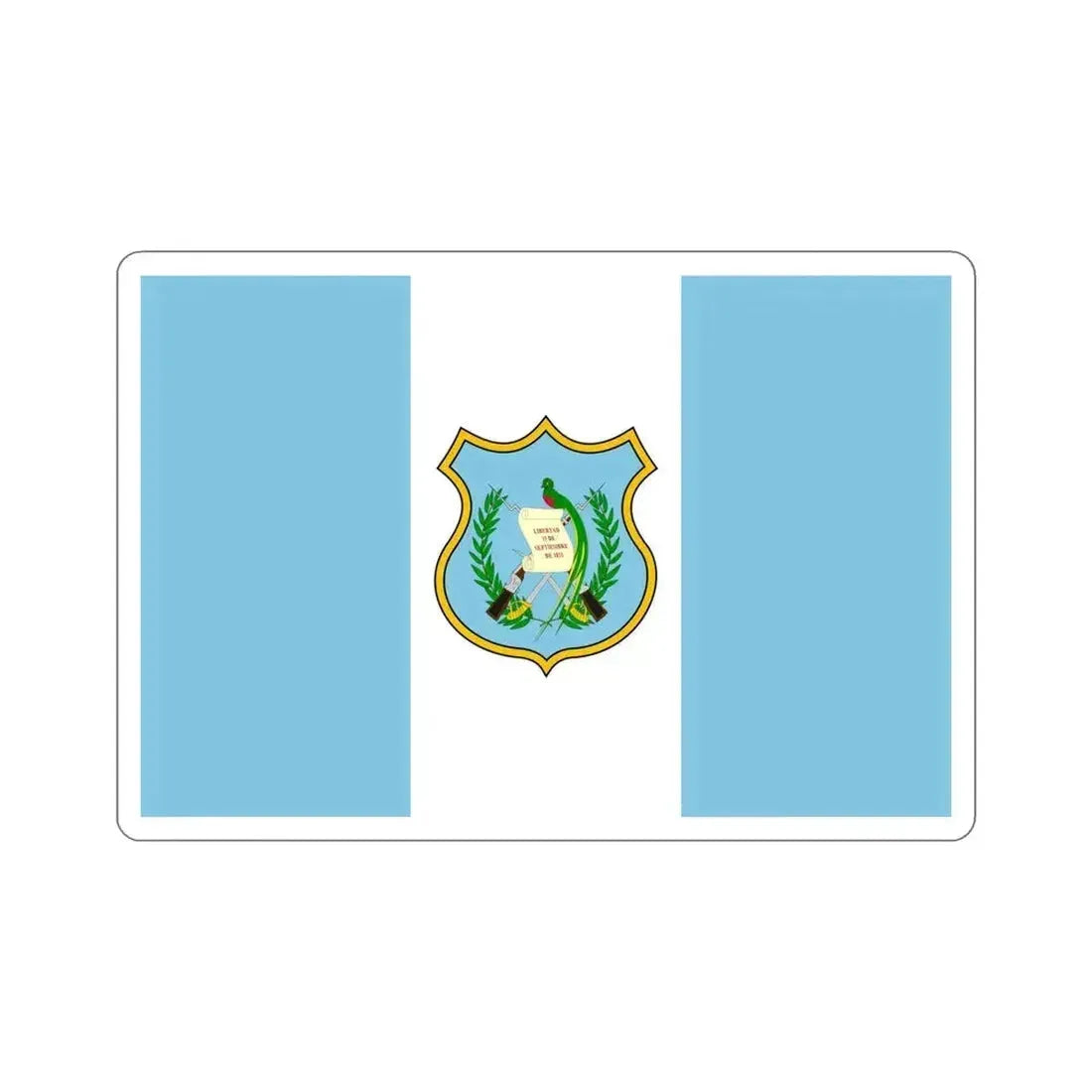 Flag of Guatemala (1924) STICKER Vinyl Die-Cut Decal 6 Inch - The Sticker Space