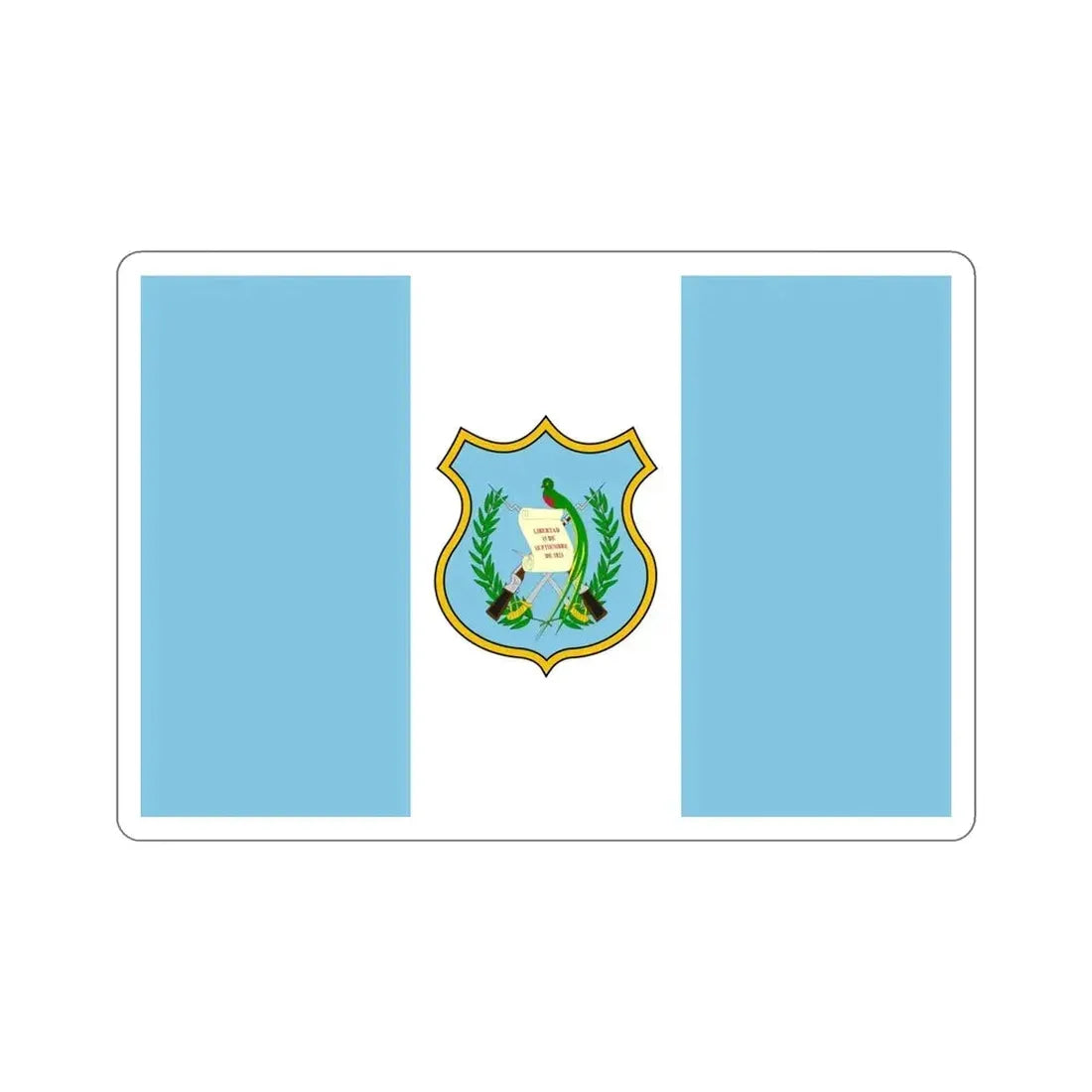 Flag of Guatemala (1924) STICKER Vinyl Die-Cut Decal - The Sticker Space
