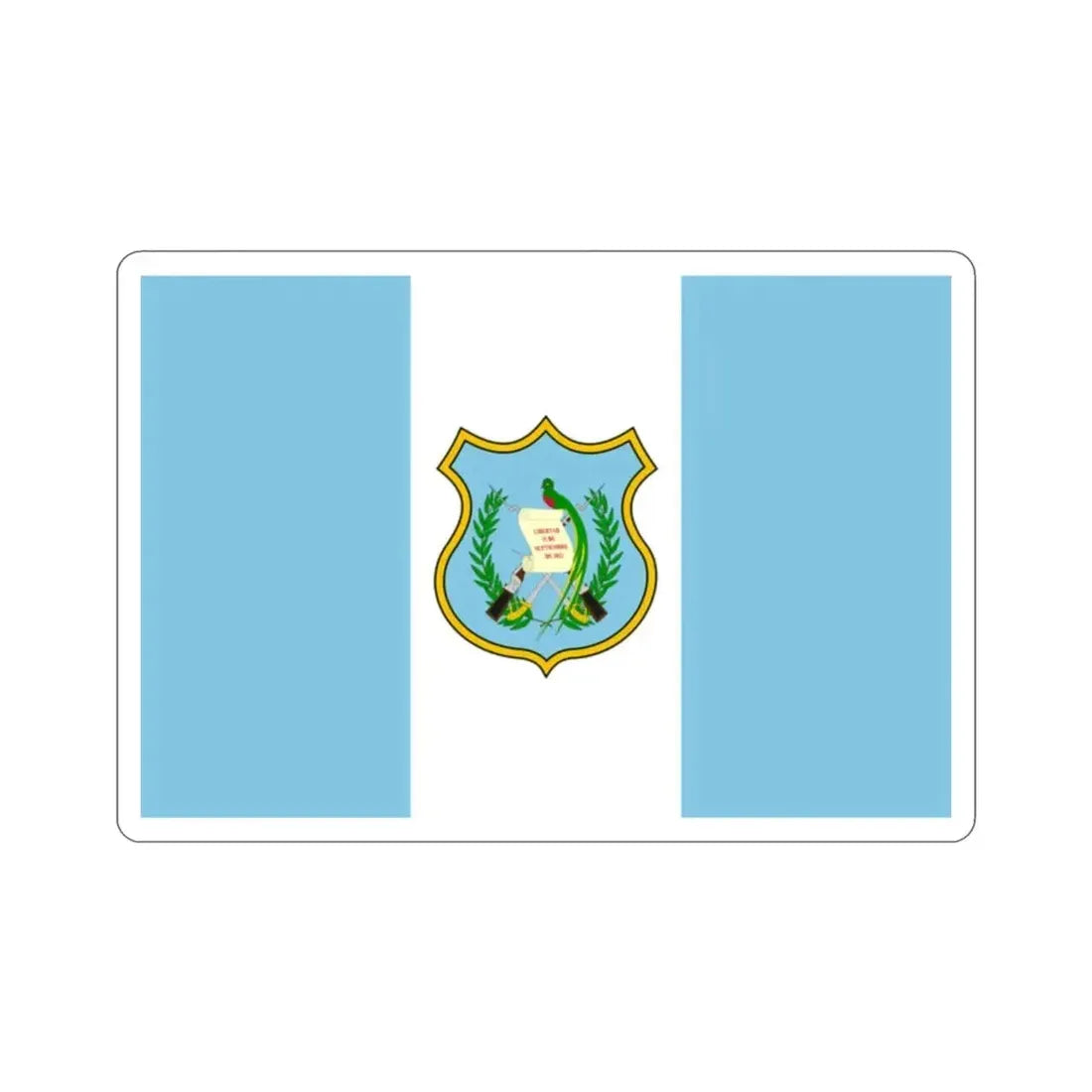 Flag of Guatemala (1924) STICKER Vinyl Die-Cut Decal - The Sticker Space