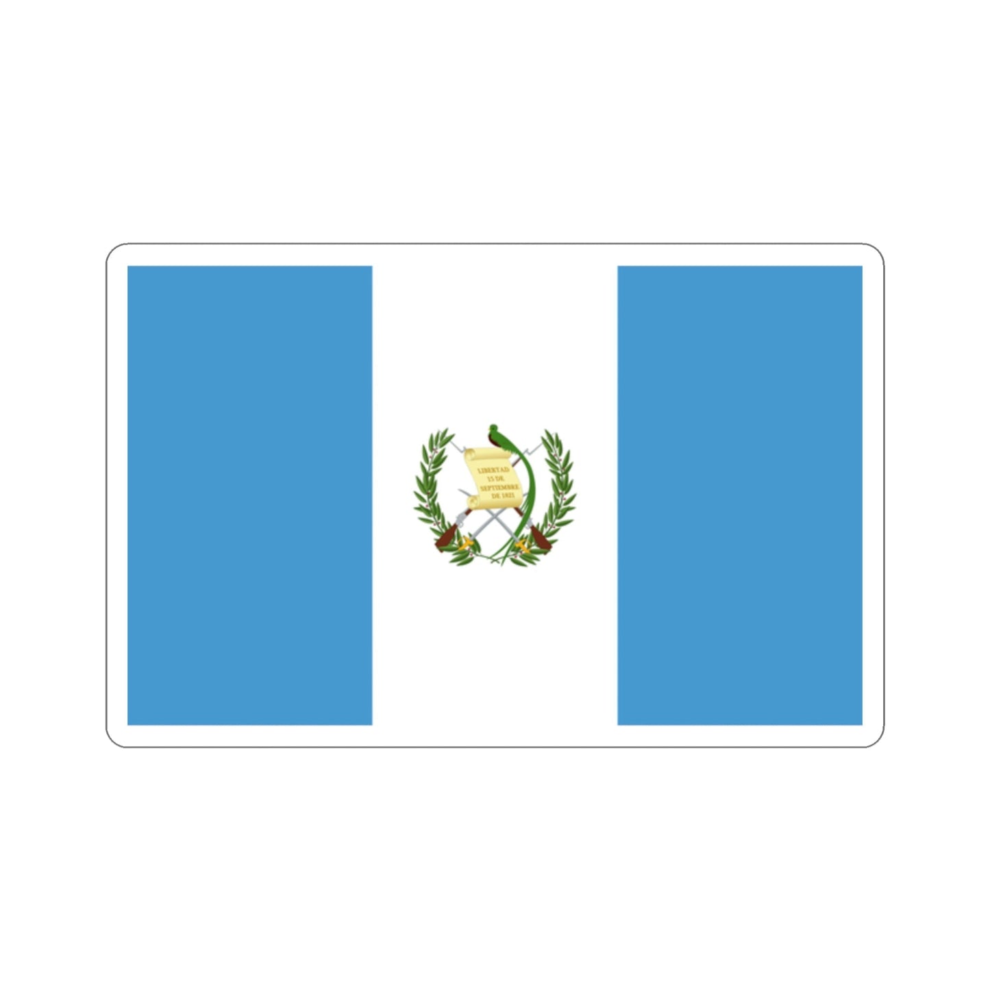 Flag of Guatemala STICKER Vinyl Die-Cut Decal-2 Inch-The Sticker Space