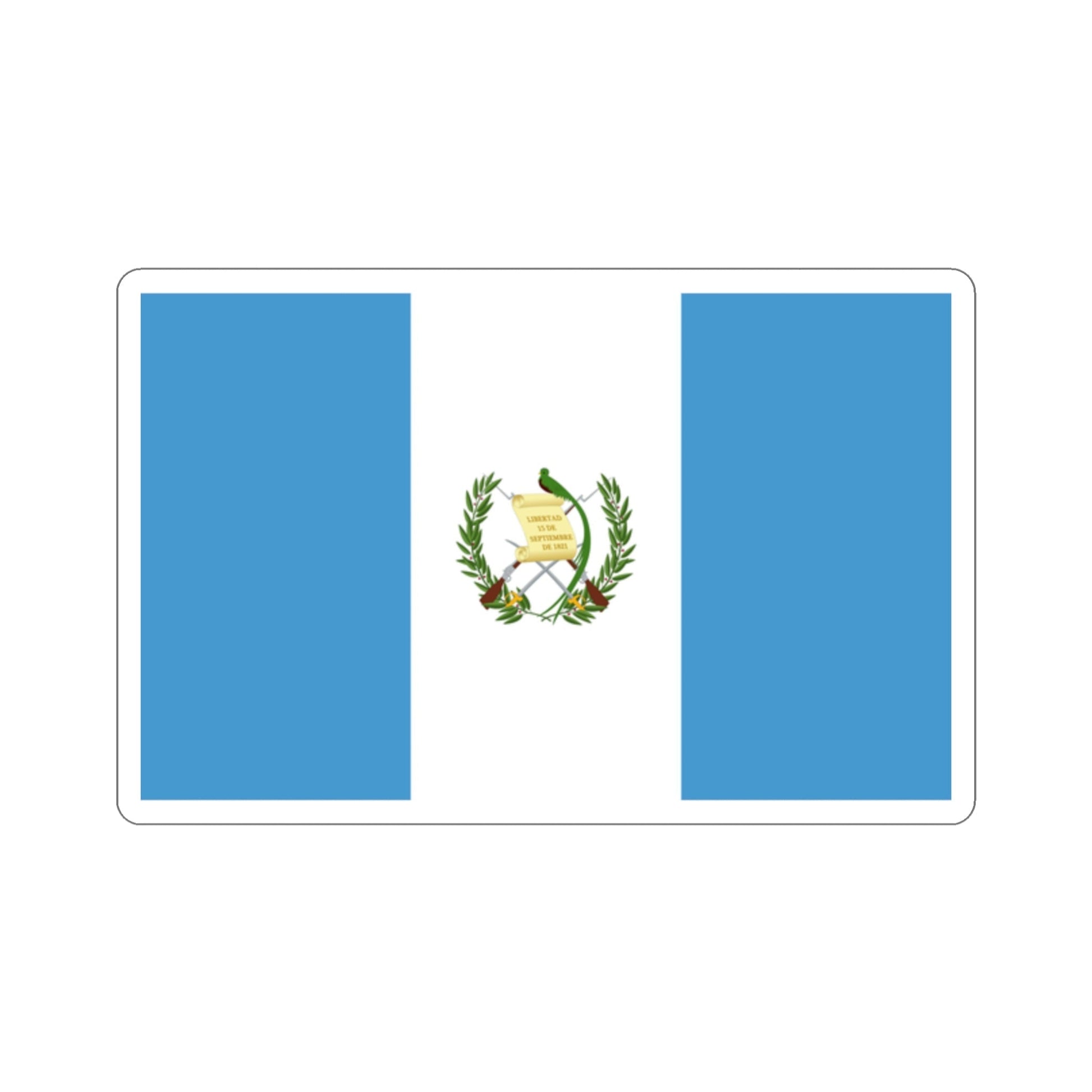 Flag of Guatemala STICKER Vinyl Die-Cut Decal-2 Inch-The Sticker Space