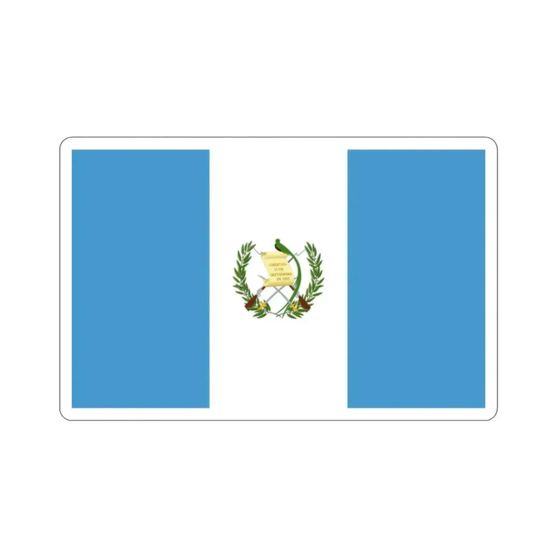 Flag of Guatemala STICKER Vinyl Die-Cut Decal 2 Inch - The Sticker Space