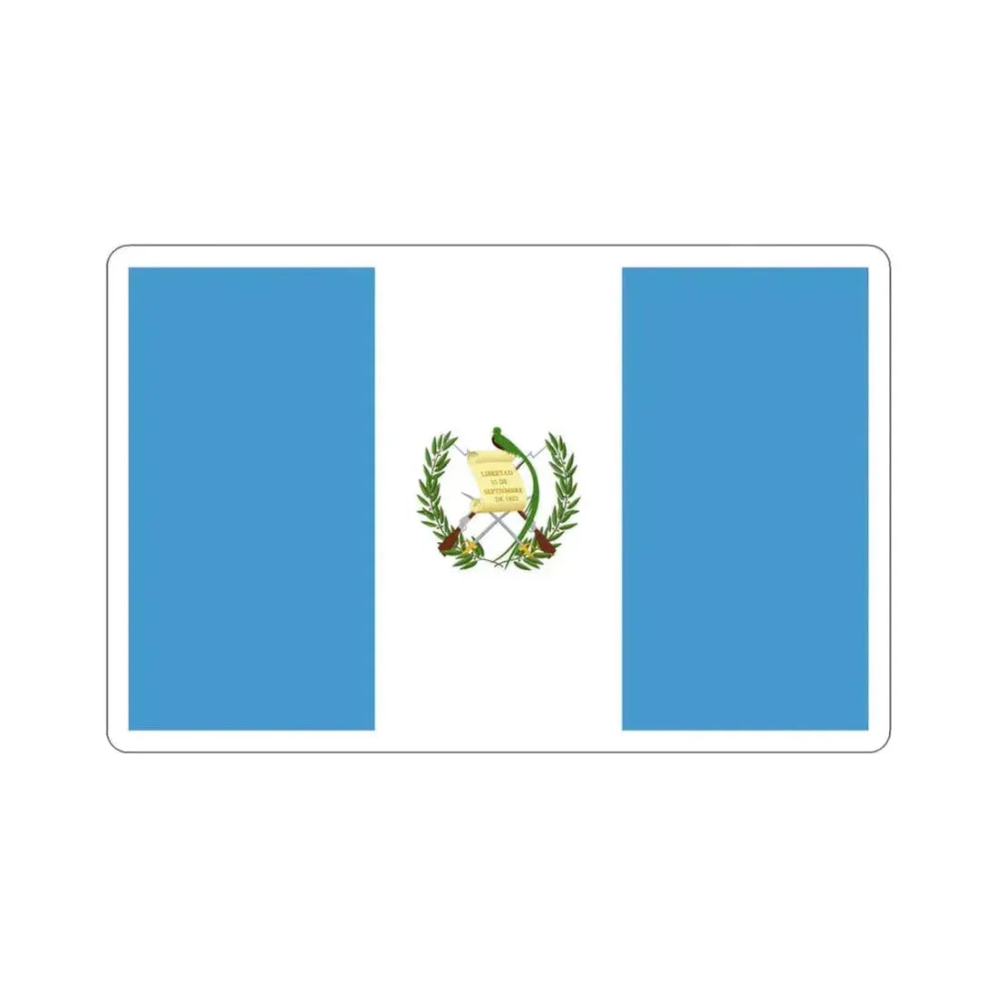 Flag of Guatemala STICKER Vinyl Die-Cut Decal 3 Inch - The Sticker Space