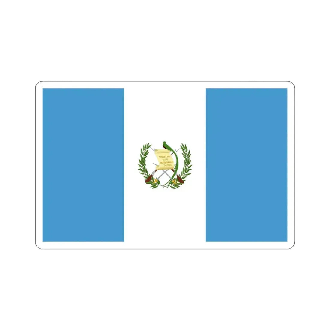 Flag of Guatemala STICKER Vinyl Die-Cut Decal 3 Inch - The Sticker Space
