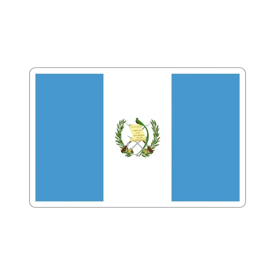 Flag of Guatemala STICKER Vinyl Die-Cut Decal - The Sticker Space