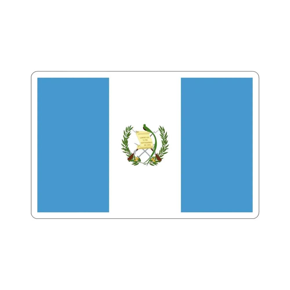 Flag of Guatemala STICKER Vinyl Die-Cut Decal - The Sticker Space