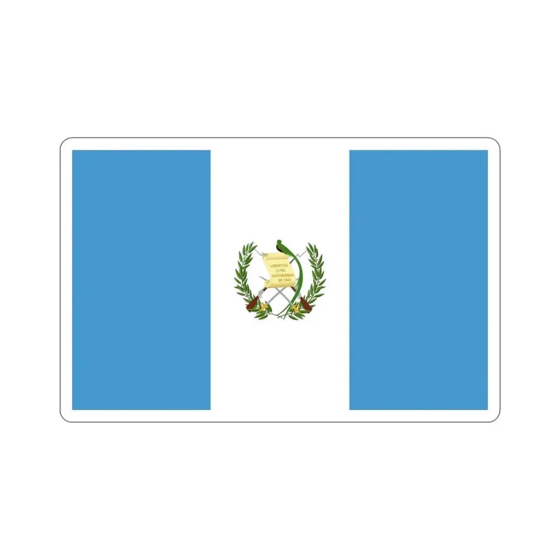 Flag of Guatemala STICKER Vinyl Die-Cut Decal - The Sticker Space