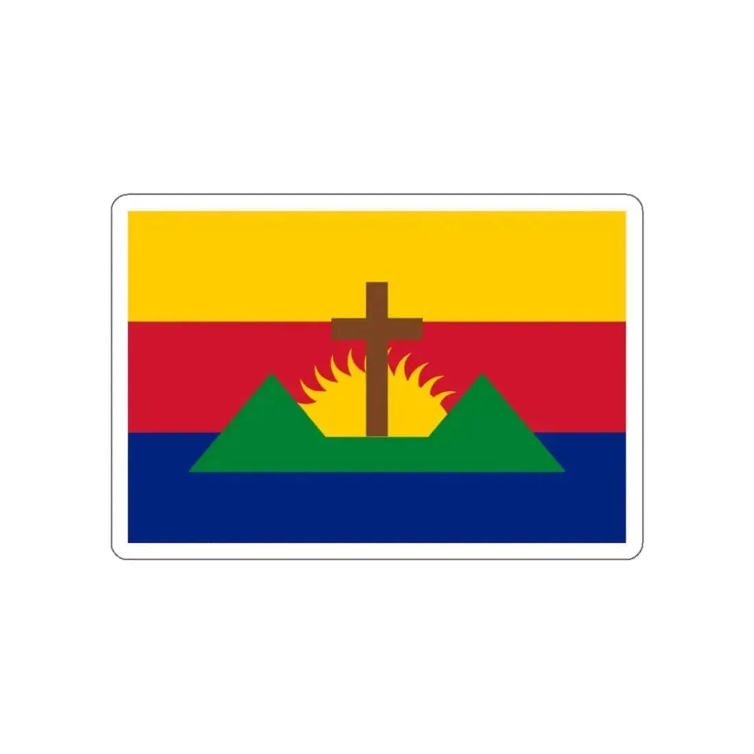 Flag of Guatire Venezuela STICKER Vinyl Die-Cut Decal 2 Inch - The Sticker Space