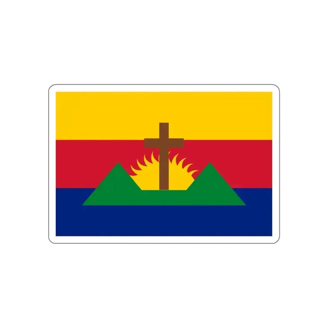 Flag of Guatire Venezuela STICKER Vinyl Die-Cut Decal 3 Inch - The Sticker Space