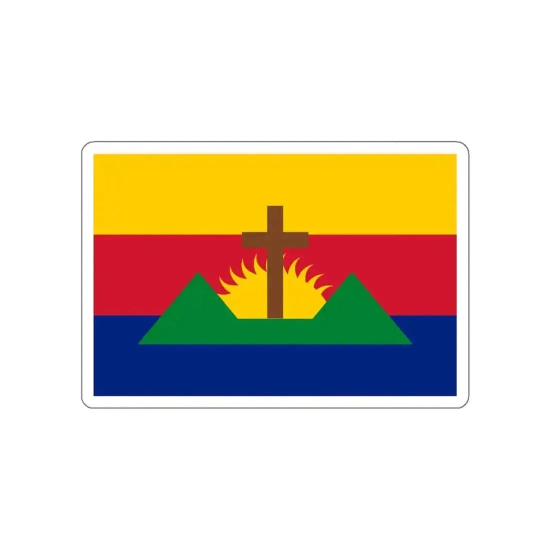 Flag of Guatire Venezuela STICKER Vinyl Die-Cut Decal 4 Inch - The Sticker Space