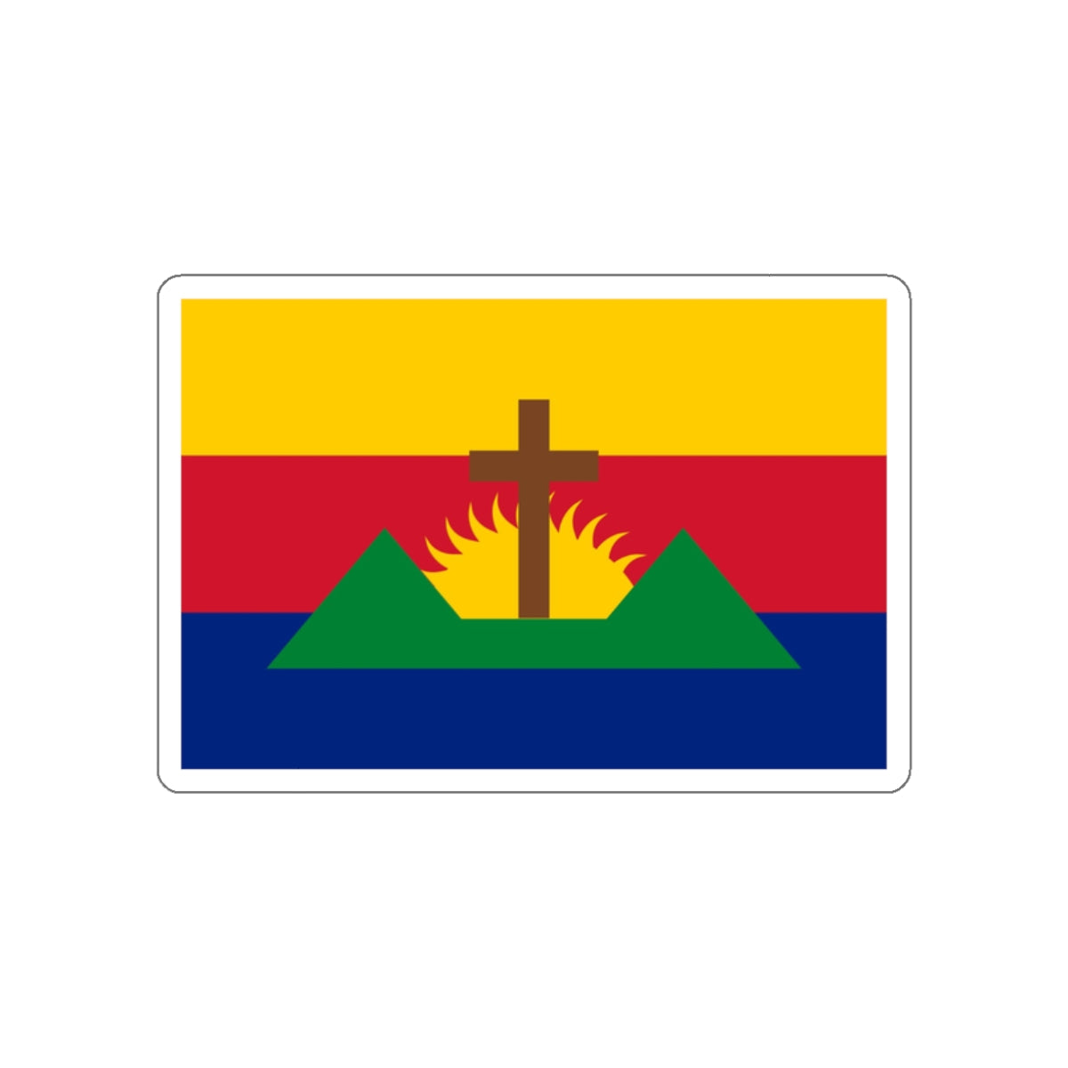 Flag of Guatire Venezuela STICKER Vinyl Die-Cut Decal-White-The Sticker Space