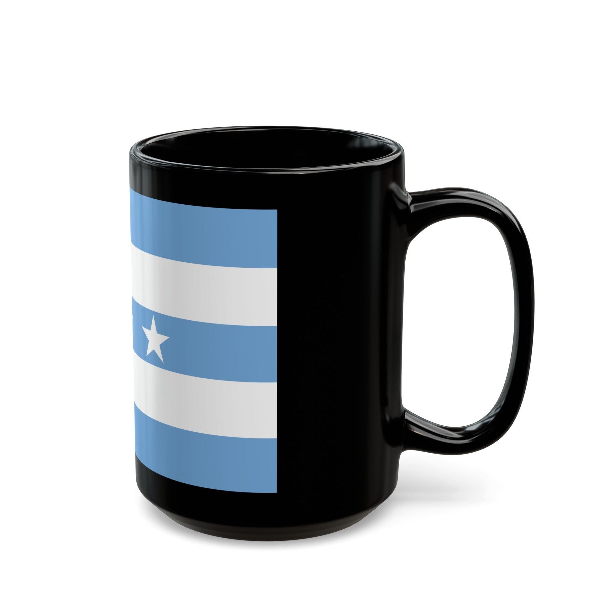 Flag of Guayaquil Ecuador - Black Coffee Mug-The Sticker Space