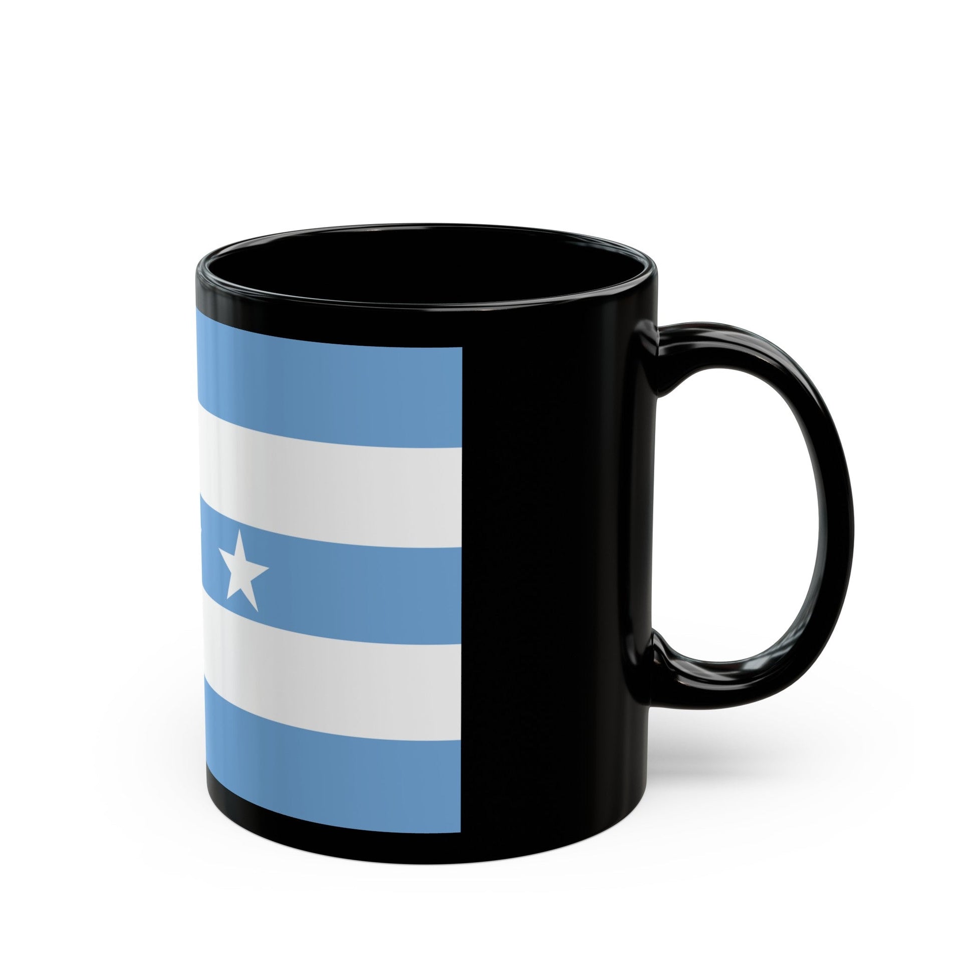 Flag of Guayaquil Ecuador - Black Coffee Mug-The Sticker Space