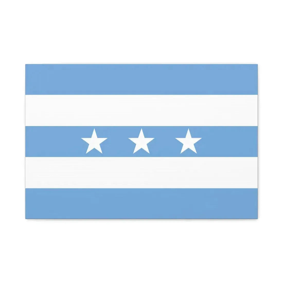 Flag of Guayaquil Ecuador - Canvas Wall Art 24″ x 16″ 1.25" - The Sticker Space