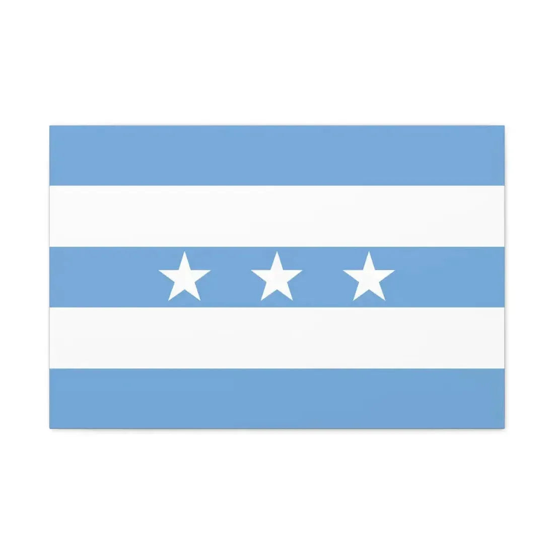 Flag of Guayaquil Ecuador - Canvas Wall Art 30" x 20" 1.25" - The Sticker Space