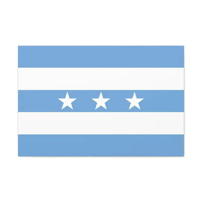 Flag of Guayaquil Ecuador - Canvas Wall Art 30" x 20" 1.25" - The Sticker Space