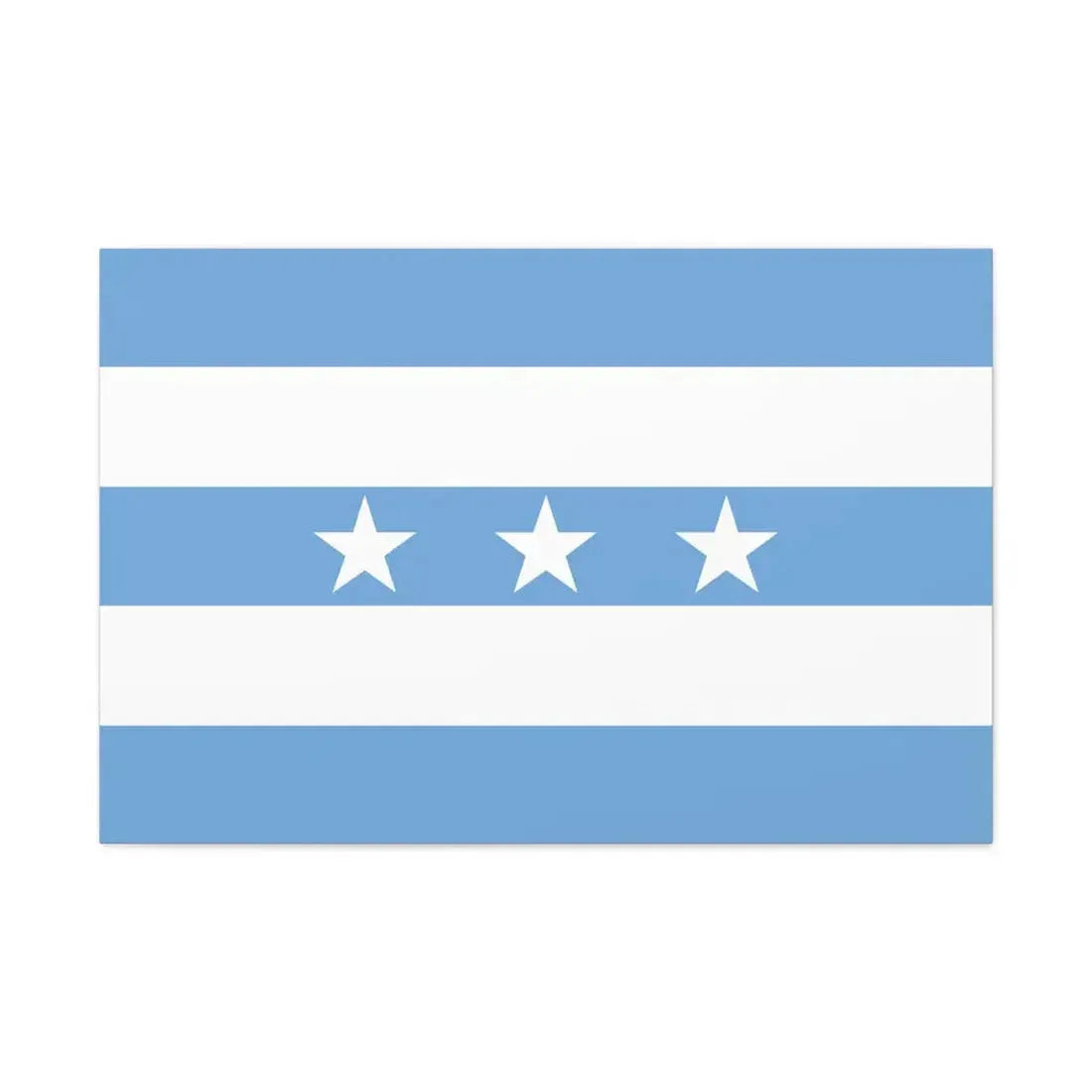Flag of Guayaquil Ecuador - Canvas Wall Art 36" x 24" 1.25" - The Sticker Space