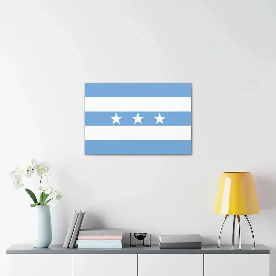 Flag of Guayaquil Ecuador - Canvas Wall Art - The Sticker Space