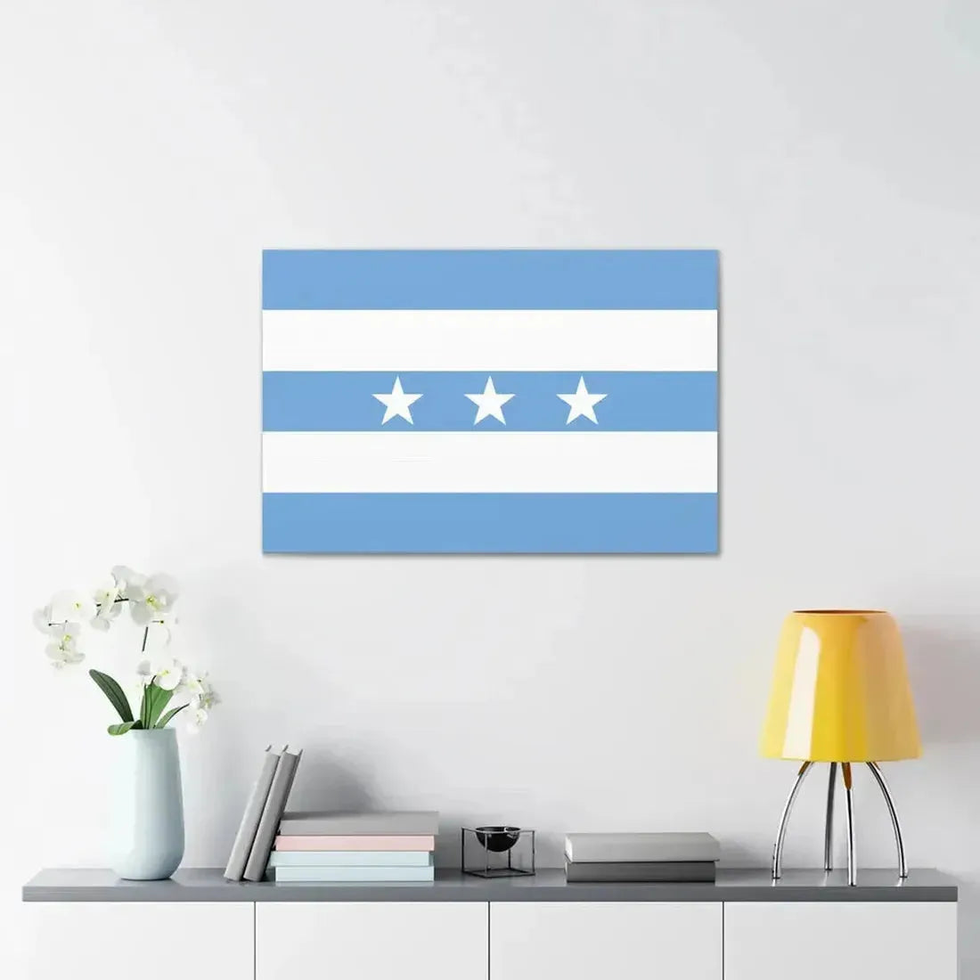 Flag of Guayaquil Ecuador - Canvas Wall Art - The Sticker Space