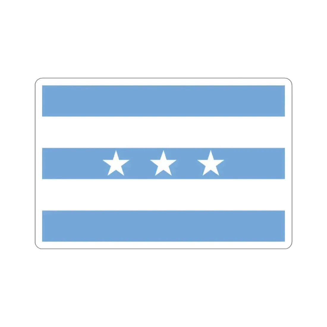 Flag of Guayaquil Ecuador STICKER Vinyl Die-Cut Decal 2 Inch - The Sticker Space