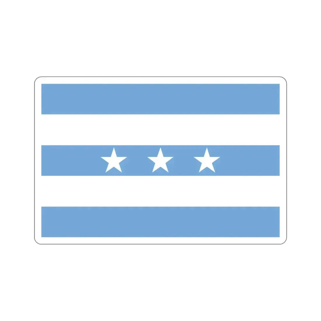 Flag of Guayaquil Ecuador STICKER Vinyl Die-Cut Decal 4 Inch - The Sticker Space