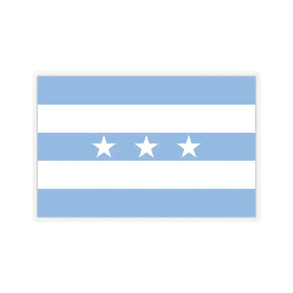 Flag of Guayaquil Ecuador - STICKER Vinyl Kiss-Cut Decal 2 Inch Transparent - The Sticker Space