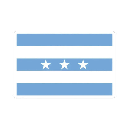Flag of Guayaquil Ecuador - STICKER Vinyl Kiss-Cut Decal 2 Inch White - The Sticker Space