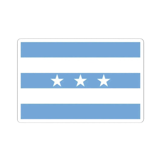 Flag of Guayaquil Ecuador - STICKER Vinyl Kiss-Cut Decal 2 Inch White - The Sticker Space